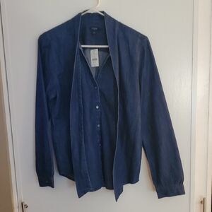 J. Crew Dark Blue Denim Shirt